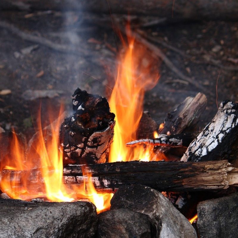 sweden, camp, bonfire