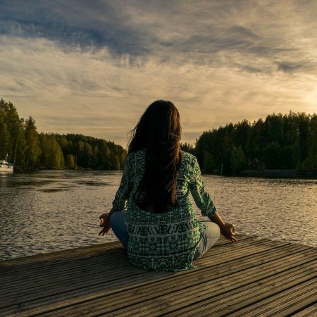 yoga, outdoor, woman
